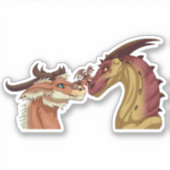 Familie van Dragons Sticker (Voorkant)