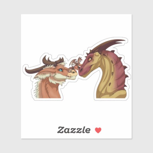 Familie van Dragons Sticker (Vel)
