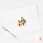 Familie van Ducks Herfst Sticker (Envelop)