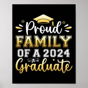 Familie van een 2024 Afstuderen senior Afstuderen Poster