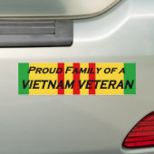 Familie van een Vietnam Veteraan Bumpersticker (On Car)