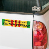 Familie van een Vietnam Veteraan Bumpersticker (On Truck)