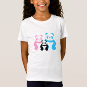 Familie van Funny panda T-shirt (Voorkant)