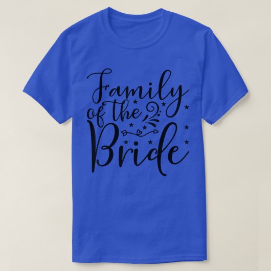 Familie van het bruidhuwelijk of van Bachelorette T-shirt (Design voorkant)
