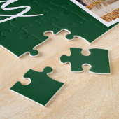 Familie van het Manuscript van de borstel 4 Groene Legpuzzel (Zijkant)