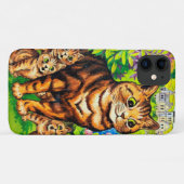 Familie van katten in een tuin, Louis Wain Case-Mate iPhone Case (Achterkant (horizontaal))