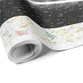 Familie van kerstbomen - cadeaupapier (Rol Hoek)