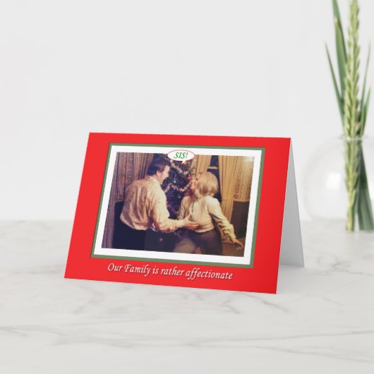 Familie van Kerstmis Affectie Feestdagen Kaart (Voorkant)