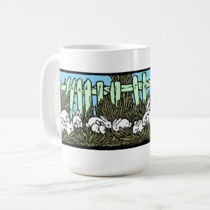  familie van konijntjes koffiemok