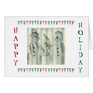 **FAMILIE VAN KUSTSNOWMEN** ZEGT "HOGERE DAG"