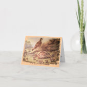 Familie van kwartel dank u kaart (Voorkant)