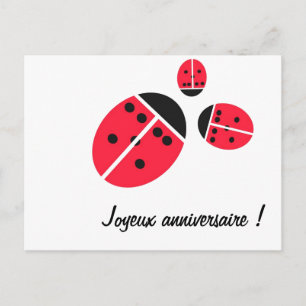 familie van ladybug briefkaart