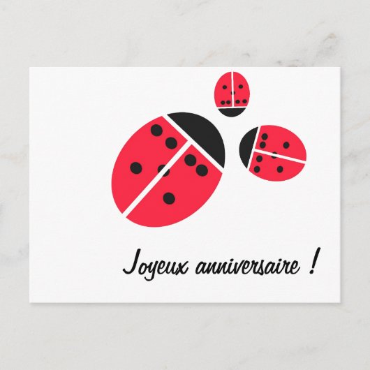 familie van ladybug briefkaart (Voorkant)