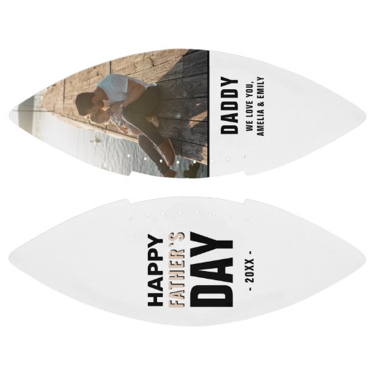 Familie van papa Happy Vader Dag Foto American Football (Panelen)