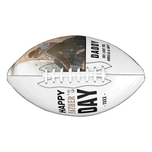 Familie van papa Happy Vader Dag Foto American Football (Voorkant)