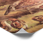 Familie van Quail Poster (Hoek)