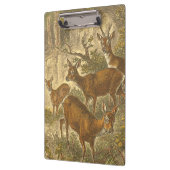 Familie van Roe - Deers in een bos Klembord (Links)