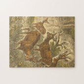 Familie van Roe - Deers in een bos Legpuzzel (Horizontaal)