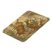 Familie van Roe - Deers in een bos Magneet (Linkerzijde)