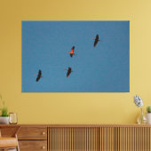Familie van vier canvas afdruk (Insitu (Woonkamer))
