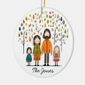 Familie van Vier, Scandinavische Kunst,  Keramisch Ornament (Links)