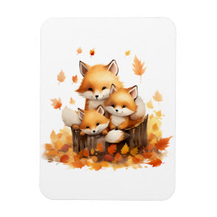 Familie van Vossen Flexibele Fotomagneet Magneet