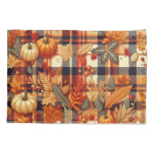 Familie van vossen Happy Thanksgiving Pumpkins Pla Kussensloop (Achterkant)