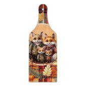 Familie van vossen Happy Thanksgiving Pumpkins Pla Snijplank (Voorkant)