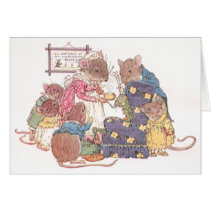 Familie van zes muizen