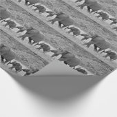 Familie van Zuid-Afrikaanse olifanten Cadeaupapier (Hoek)