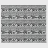 Familie van Zuid-Afrikaanse olifanten Cadeaupapier (Vlak)