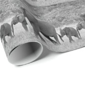 Familie van Zuid-Afrikaanse olifanten Cadeaupapier (Rol Hoek)