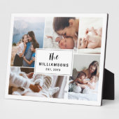 Familie Veelvoudige Foto Collage Vast Wit Fotoplaat (Zijkant)