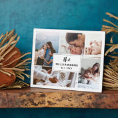 Familie Veelvoudige Foto Collage Vast Wit Fotoplaat (Zijkant)