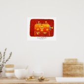 Familie Verjaardag Thee Feest Schilderij Poster (Keuken)