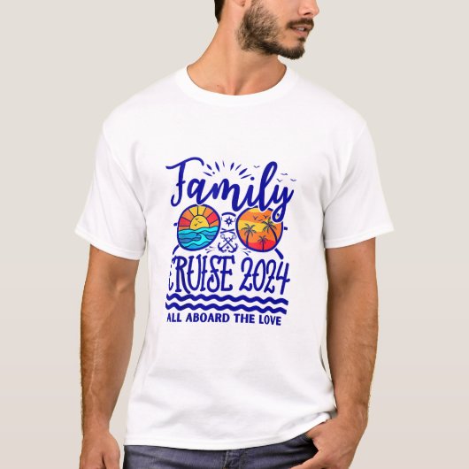 Familie verjaardagscruise t-shirt (Voorkant)