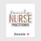 Familie Verpleegkundige Practitioner FNP Waarderin Sticker (Vel)