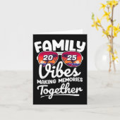 Familie Vibes 2025 Familiereünie Maken Herinnering Kaart (Gele Bloem)