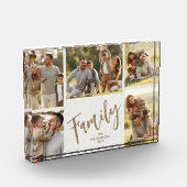 Familie vijf foto's collage fotoblok (Links)