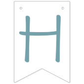 Familie visreis: Een Jongen 1e Verjaardag Vlaggetjes (Tweede vlag)