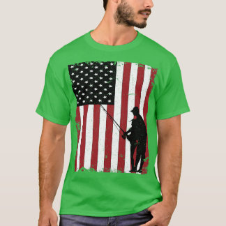 Familie vissen american t-shirt