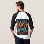 Familie vleugels t-shirt (Achterkant volledig)