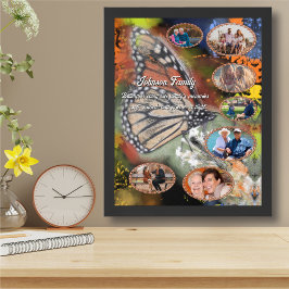 Familie Vlinder Foto Collage Kunstprint Poster