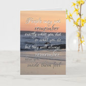 Familie Vriend Collega Gezegde Afscheid Kaart (Gele Bloem)