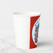 Familie Vrienden 4 juli Rode Partij Papieren Bekers (Rechts)