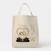 Familie & Vrienden Bruids Bruiloft Party Tote Bag (Achterkant)