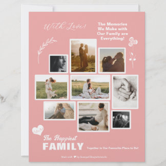 Familie Vrienden Foto Collage Wenskaart