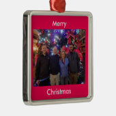 Familie + Vrienden kerstversiering Metalen Ornament (Rechts)