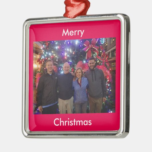 Familie + Vrienden kerstversiering Metalen Ornament (Links)