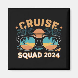 Familie Vrienden Vakantie Cruise Schip Reis 2024 Magneet